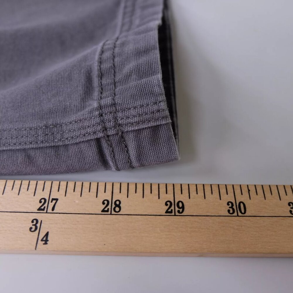 Duluth Trading Pants Mens 36x29 Gray Flex Fire Hose Canvas Relaxed Fit - Picture 7 of 9